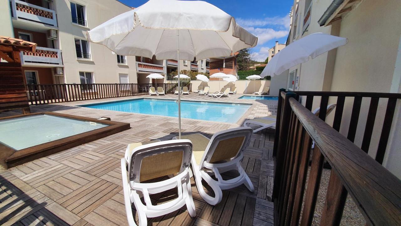 La Terrasse De L'Imbut - Climatisation & Piscine Apartment Greoux-les-Bains Exterior photo